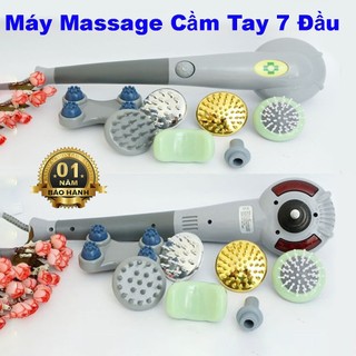 Máy Massage Cầm Tay 7 Đầu Có Đèn Hồng Ngoại