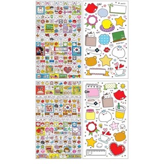 Set 8 tấm sticker dán sổ lưu niệm