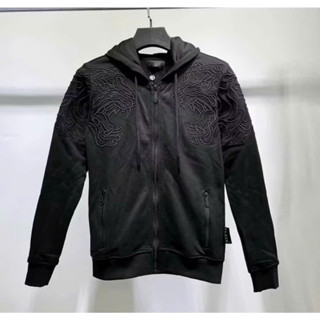 Áo Khoác Hoodie Philipp Plein Thêu Hổ Trước Ngực Logo Sắt pq - Áo Khoác Hoodie Nam Nữ Philipp Plein QCCao hottren