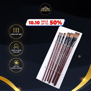 'HOT'Set 6 Cọ Vẽ Tranh Sơn Dầu Chuyên Nghiệp Sử Dụng Tiện Lợi - Loại mềm