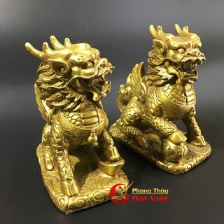 Cặp Kỳ Lân Đồng Nguyên Chất cỡ Đại