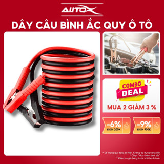 Dây câu bình ắc quy ô tô AutoX 2000A chịu tải và nhiệt độ cao tới 70 độ C an toàn khi sử dụng