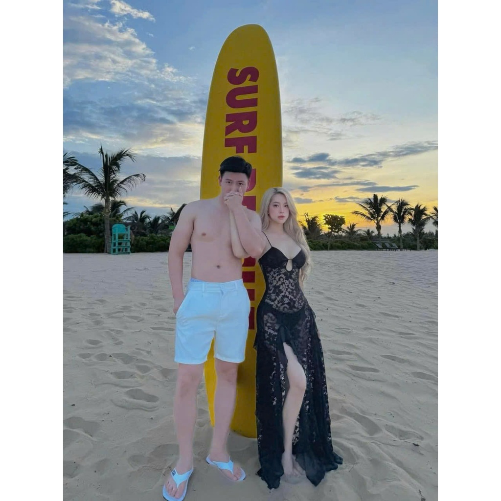 [ BKN 079 ] Ren Đi Biển Hai Dây Xuyên Thấu Dáng Dài,Váy Maxi Xẻ Đùi kèm quần trong  sang chảnh ( sẵn mút)Nữ Women | BigBuy360 - bigbuy360.vn