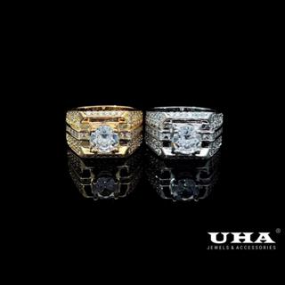 N244 nhẫn nam đính đa CZ cao cấp sáng lấp lánh  UHA