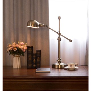  Đèn Bàn học Đọc sách Làm việc  Cổ Điển mạ Đồng Cao Cấp - Decor trang trí nội thất phong cách Châu Âu 