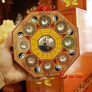 Gương bát q.uái đ.ào mộc cửu cung  - Linh Phẩm Phong Thủy