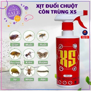 Bình Xịt Đuổi Chuột Côn Trùng XS 500ML,Chiết Xuất Thảo Mộc Tự Nhiên Không Mùi An Toàn