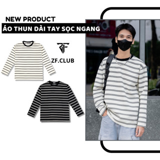 Áo Thua ZONEF CLUB Dài Tay Sọc Ngang From Dáng Dễ Phối Đồ, Chất Vải Thun Cá Sấu Cao Cấp ( TSD )