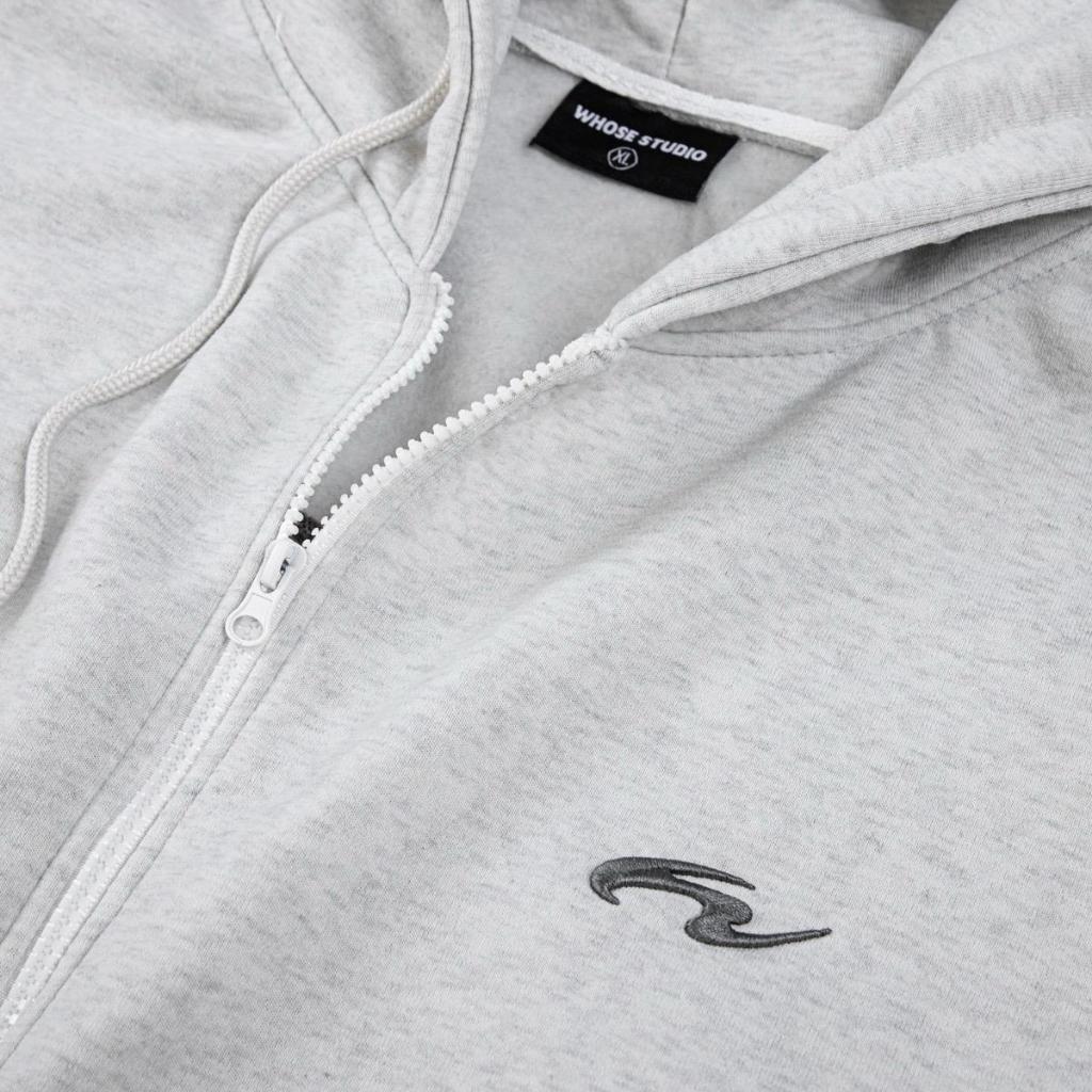 RUFFLE HOODIE ZIP - Áo khoác thêu xù khoá kéo 2 đầu (Có túi trong) Whose Studio | BigBuy360 - bigbuy360.vn