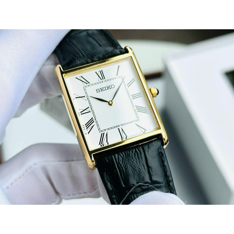 ĐỒNG HỒ NAM CHÍNH HÃNG SEIKO SWR052 Quartz Tank Size 28x24mm
