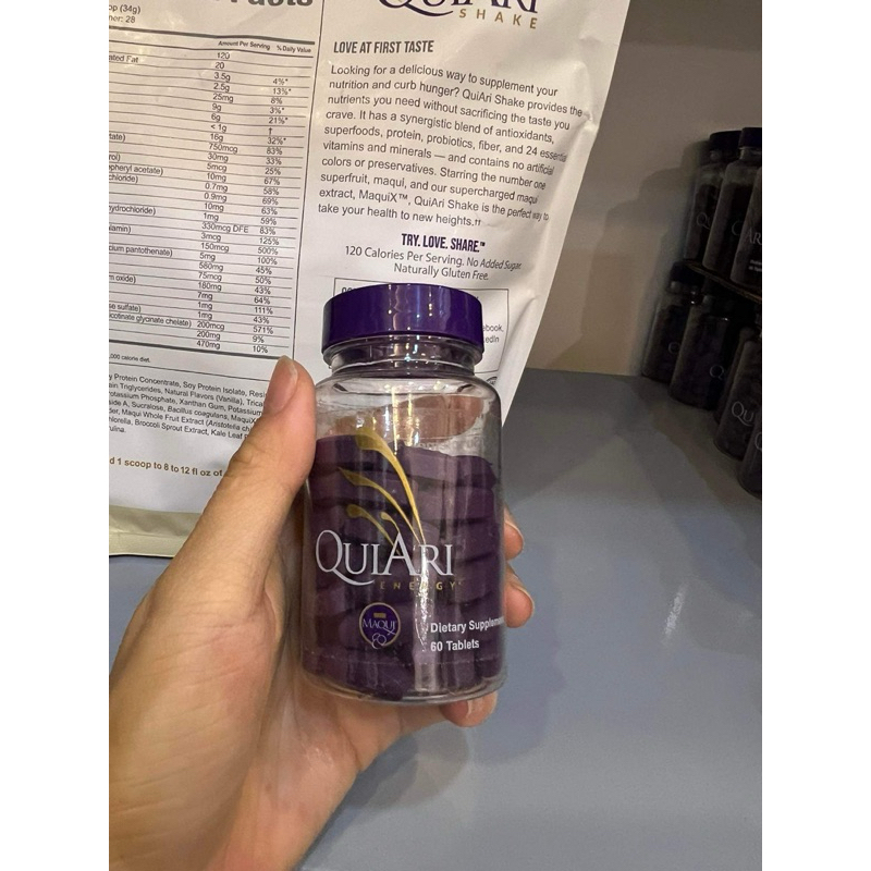 Bộ giảm cân QuiAri Socola mỹ ( 1 túi sữa shake + 1 lọ viên Energy )