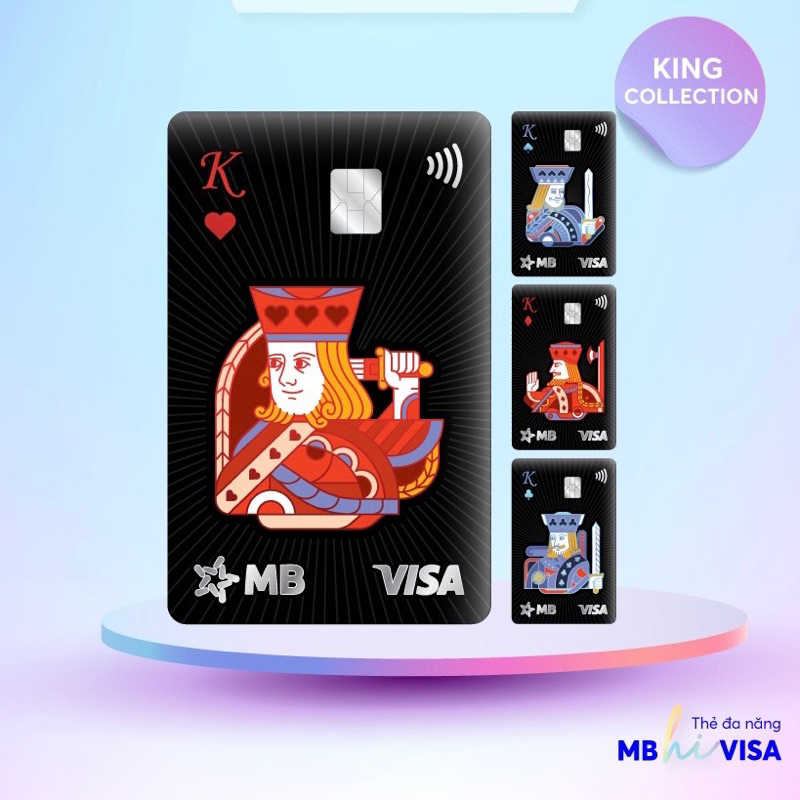 Dịch vụ phát hành thẻ MB Hi Visa Collection - BST King Collection