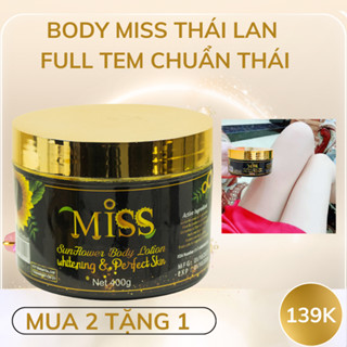 Kem Body Misso Sunflower [MUA 2 TẶNG 1] Dưỡng Trắng, Makeup, Chống Nắng bản có tem Thái xịn chống hàng giả