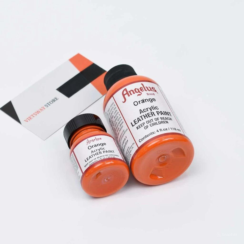 Màu Angelus Acrylic Leather Paint vẽ trên chất liệu da, vải - Màu Orange