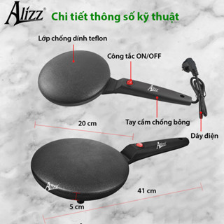 Máy nướng, Máy Làm Bánh Crepe, Bánh Tráng, Máy Làm Đồ Ăn Sáng Bằng Điện Cho Nhà Bếp