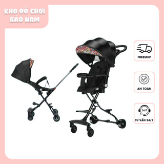 Xe Đẩy Cho Bé M8 Kho Đồ Chơi Bảo Nam - Xe Đẩy Gấp Gọn 2 Chiều Cho Bé Ngả Sâu 170 Độ Kèm Đệm, Mái Che