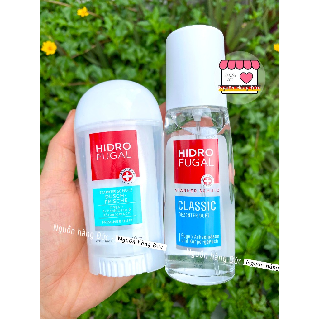Xịt khử mùi HIDRO FUGAL Nội địa Đức - Sáp khử mùi HYDROFUGAL