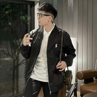  Áo Khoác Bomber Gió Nam RLX  Hình Ngựa In Nhiệt Cao Cấp Áo Bomber 2 Lớp Dầy Dặn Form Đep Hottrend 2024 