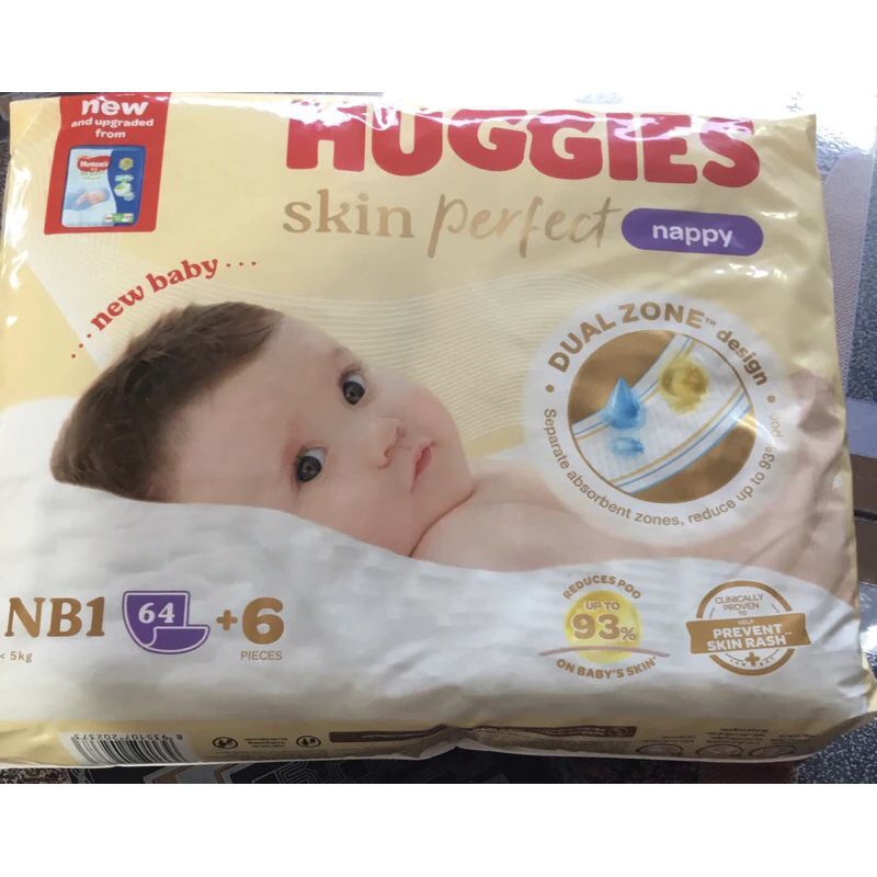 Miếng lót sơ sinh Huggies NB1 64M