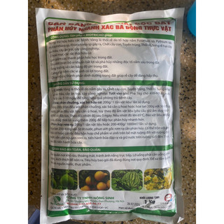 Chế phẩm sinh học Nấm ủ rác hữu  cơ ,Nấm đối kháng Trichoderma 1kg