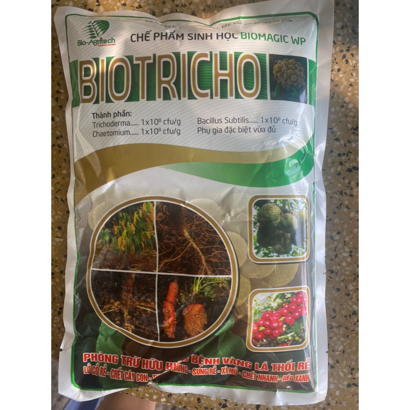 Chế phẩm sinh học Nấm ủ rác hữu  cơ ,Nấm đối kháng Trichoderma 1kg