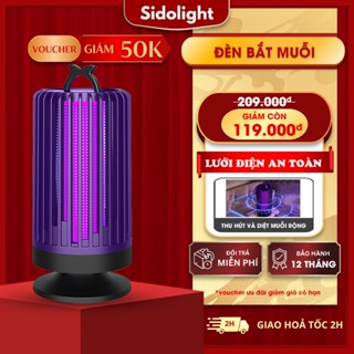 Đèn bắt muỗi Sidolight M2 máy bắt muỗi sinh học 360 độ bẫy muỗi diệt côn trùng treo tường để bàn