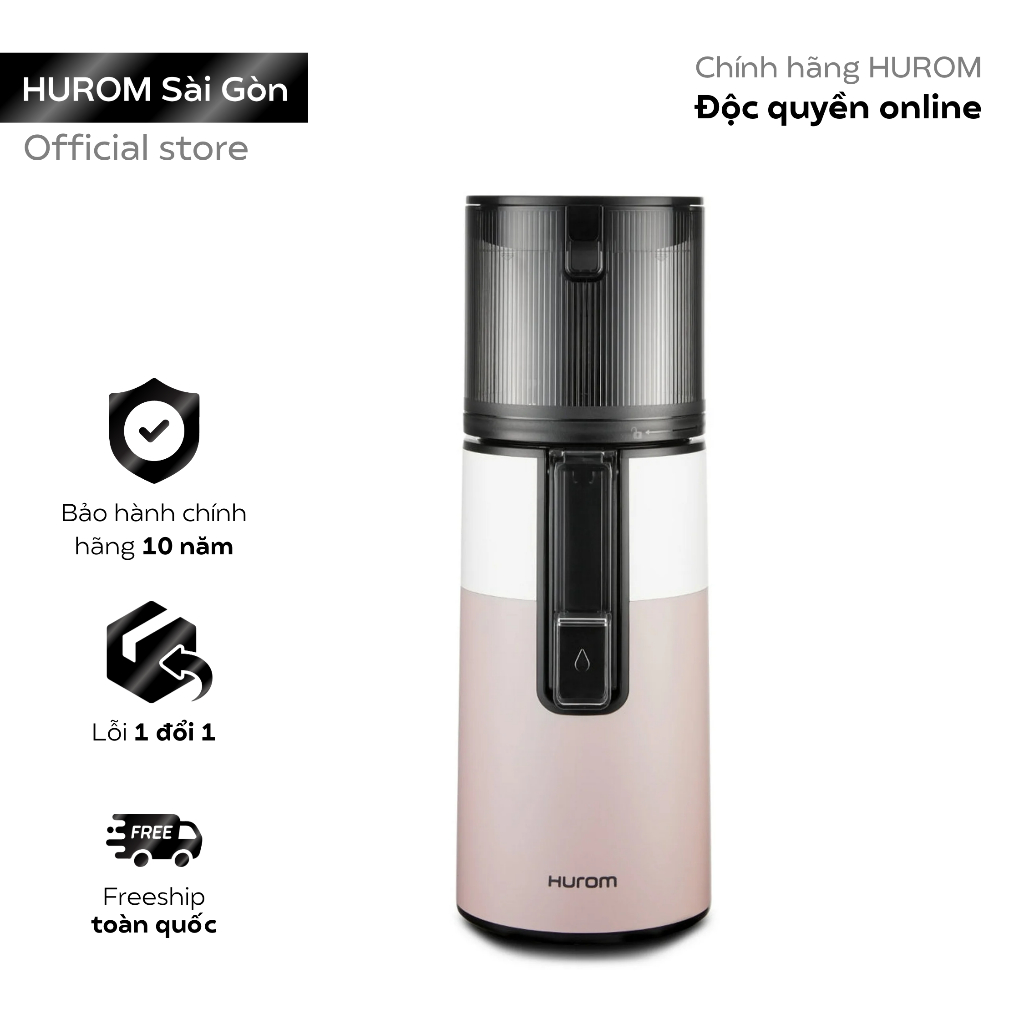 Máy ép chậm Hurom H400 – Màu trắng hồng (HCM, chính hãng)