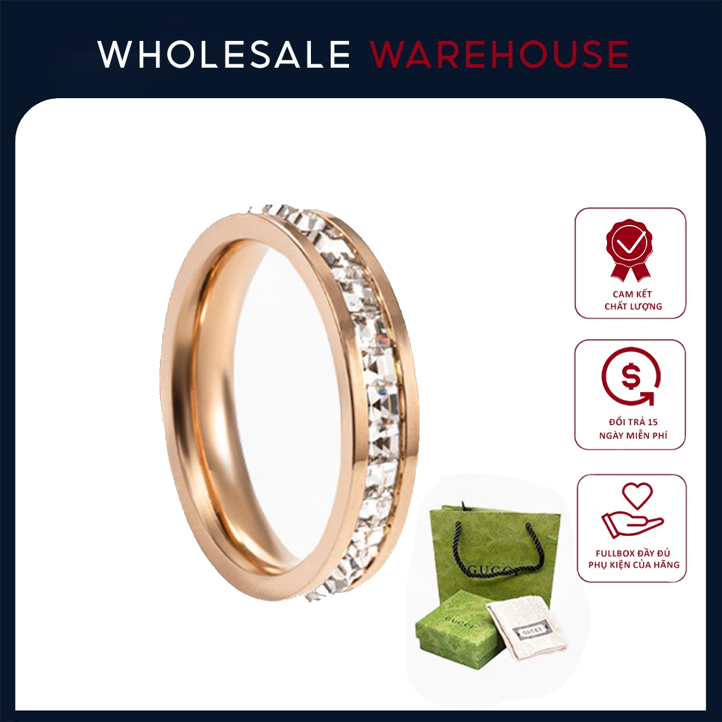 Nhẫn Guci Eternity Ring Rose Gold Ful Box, túi xách - Tuyển CTV - Hỗ trợ Droship