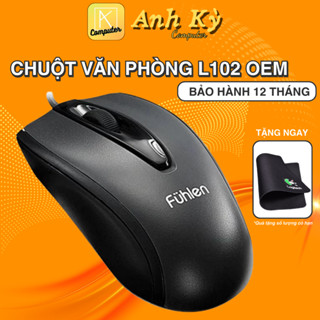 Chuột máy tính văn phòng có dây Fühlen L102 bảo hành 24 tháng 1 đổi 1 ( tặng lót chuột )- Anh Kỳ CPT
