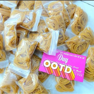 Thun Cột Tóc Cao Su Vàng Bịch nhỏ 13g