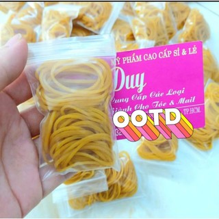 Thun Cột Tóc Cao Su Vàng Bịch nhỏ 13g