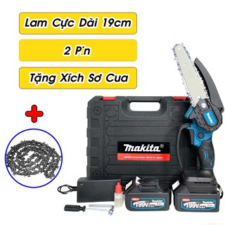 Máy Cưa Pin 199V Tặng Xích Sơ Cua Hàng Chuẩn Lõi Đồng Siêu Khỏe