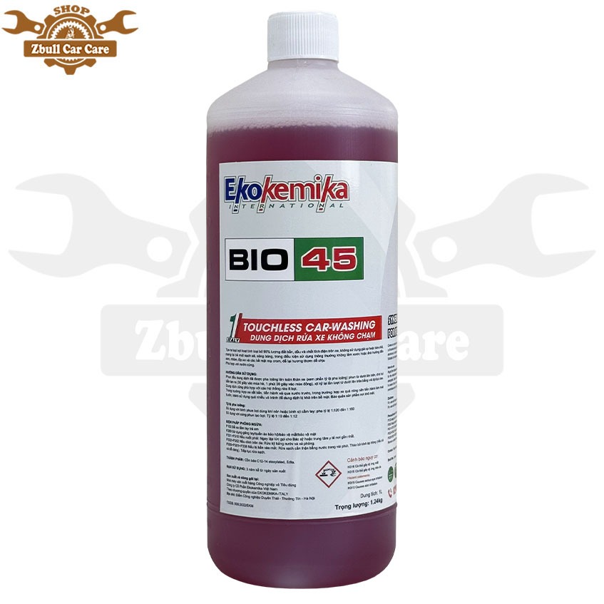 Nước rửa xe không chạm Bio45 Ekokemika chai 1L