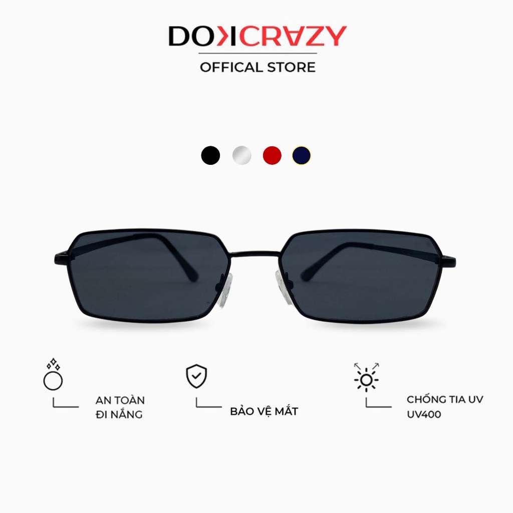 Kính mát DOKCRAZY ANDREW Thời Trang, Cá Tính Chống UV400 Tia Cực Tím Hot Trend Hàn Quốc, Hiện Đại