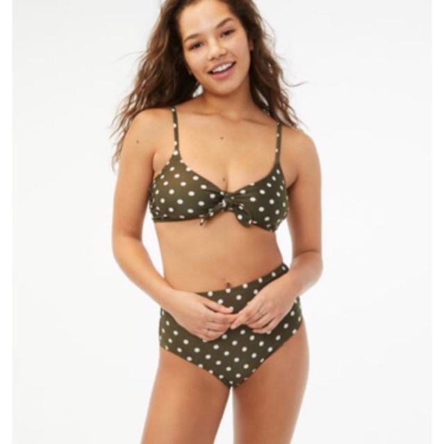 Bikini cạp cao xuất dư xịn chấm bi size M L XL