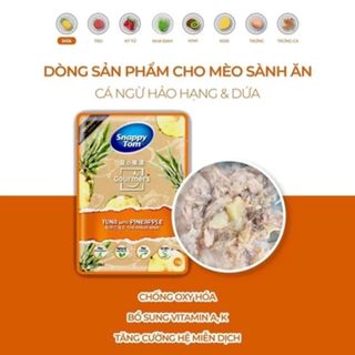 Thức ăn cho mèo Snappy Tom trái cây 70gr