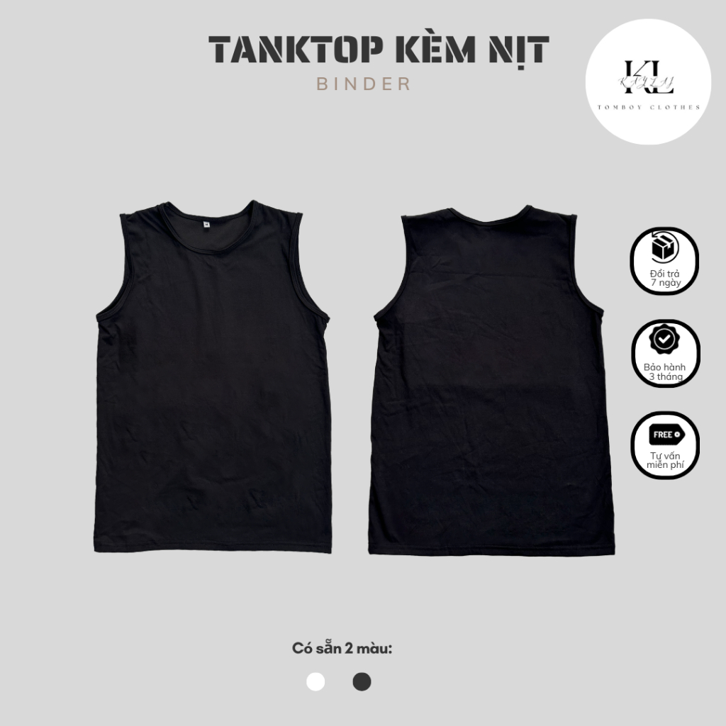 [Áo Nịt Tomboy Tanktop Kèm Nịt Không Lộ Dành Cho Tomboy, Trans Và SB
