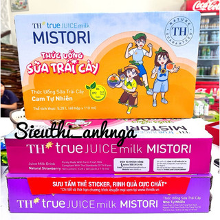 Thức Uống Sữa Trái Cây TH True Mistori Thùng 48 hộp x 110ml(Hàng Có Thẻ khuyến mãi)