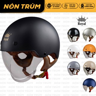 Mũ bảo hiểm nửa đầu Royal M239 kính âm che mặt size M L XL XXL cho nam và nữ đi xe máy chính hãng