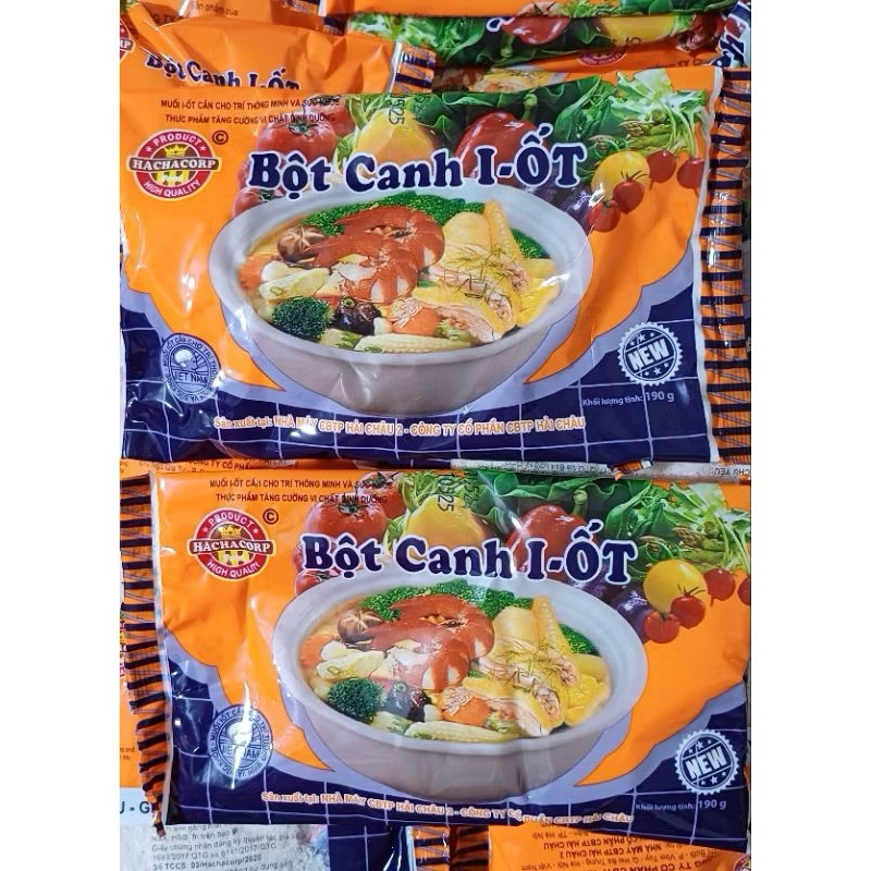 ( combo 5 gói)  Bột canh Iốt Hải Châu -190 gr