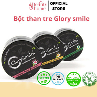 Bột Than Tre Hoạt Tính Trắng Răng GlorySmile Sạch Mảng Bám Cao Răng Tạo Hơi Thở Thơm Mát