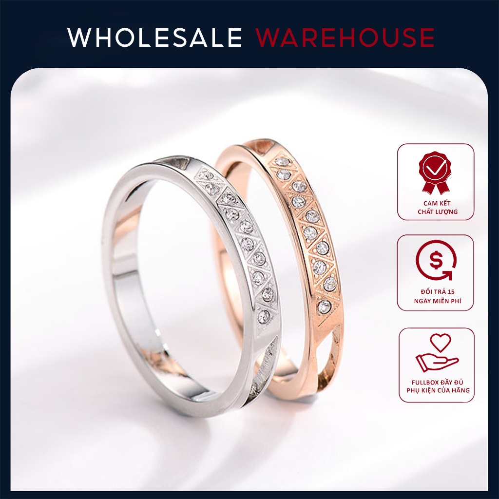 Nhẫn Guci Eternity Anniversary Crystal Silver Ring 8006.SV