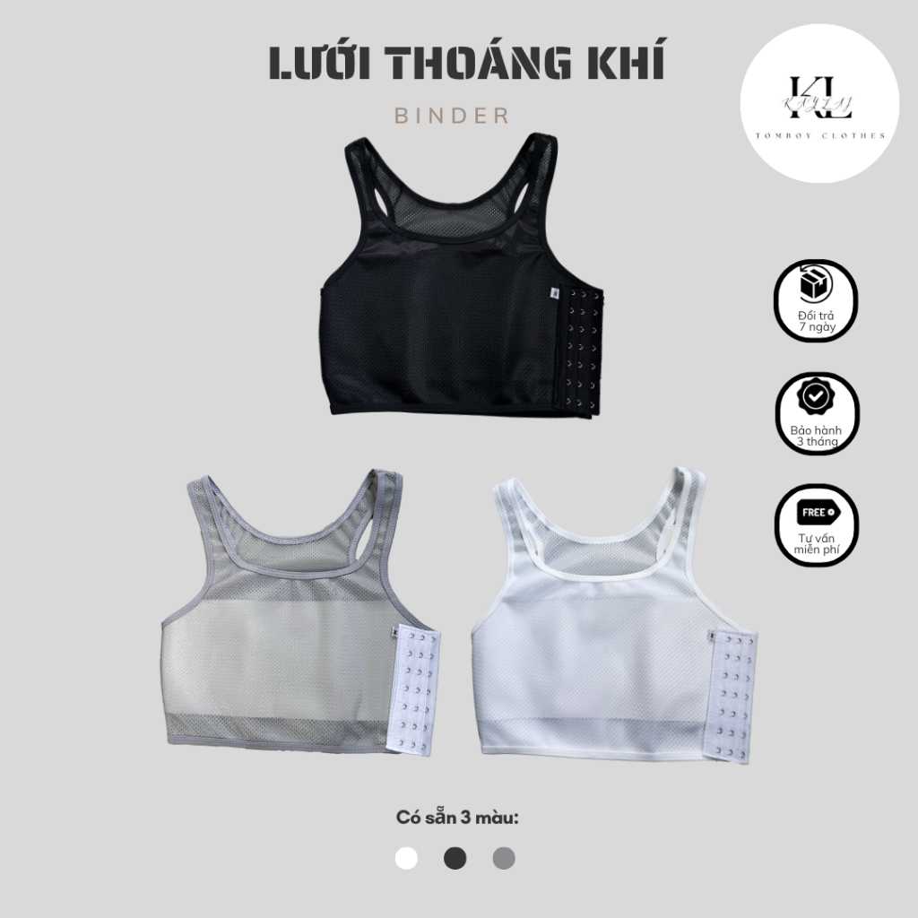 [Áo Nịt Tomboy Ngắn Lưới Mềm, Thoáng Mát Dành Cho Tomboy, Sb và Trans