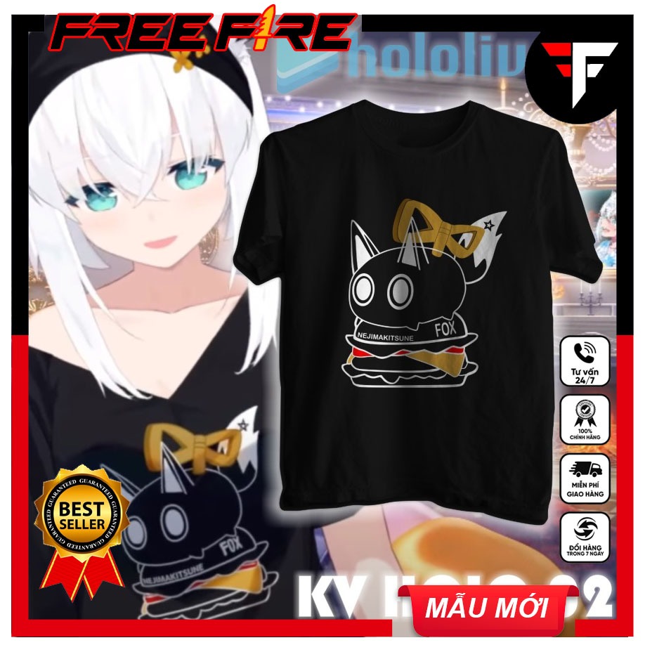 Áo Phông Hololive Shirakami Fubuki | KAMEN RIDER FASHION