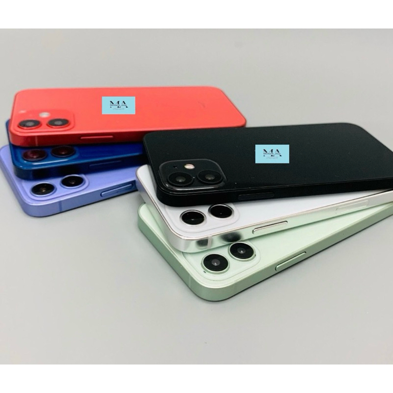 (Không Xài Được) Mô Hình Điện Thoại Trưng Bày iP12 Màu Xanh, Đỏ, Tím, Trắng, Đen Siêu Đẹp. Mô Hình Đ