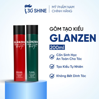 Gôm xịt giữ nếp tóc Glanzen 30Shine phân phối chính hãng giữ nếp tạo kiểu đỉnh cao 380ml
