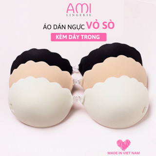Áo Dán Nâng Ngực Vỏ Sò AMI Lingerie Đệm Dày 3cm Giúp Tạo Khe Nâng Ngực Thặng Kèm Dây Trong AMI 272