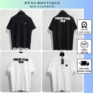 Áo Polo Nam Phi Líp Thêu Chữ Lưng Đơn Giản Siêu Đẹp_ Áo Polo Nam Phi Líp Chất Cotton Thoáng Mát