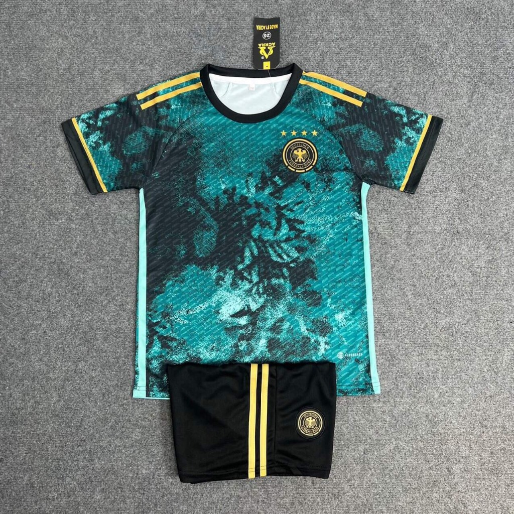 Áo Đá Bóng, Đồ Đá Banh , Nam Nữ  Đội Tuyển Đức Màu Xanh Loang Có In Tên Số - Sport Shop