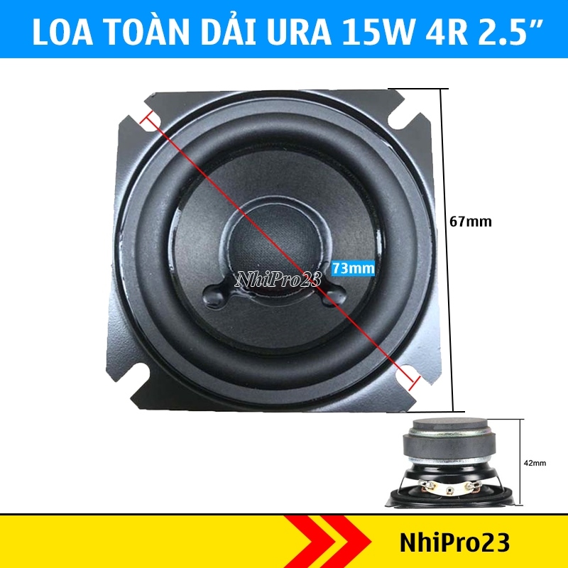 Loa Toàn Dải Bass Aura Mỹ 15W 4R 2.5 inch